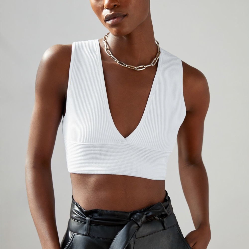 Aritzia Babaton Sculpt Vneck Top